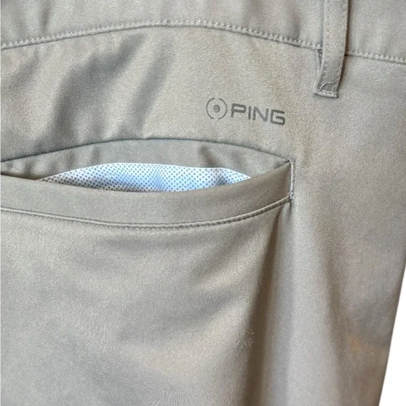 Ping SensorCool Coolmax Golf Shorts Gray Size W40 - Picture 6 of 8